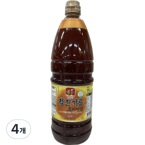 불로 참진기름 프리미엄, 4개, 1.8L