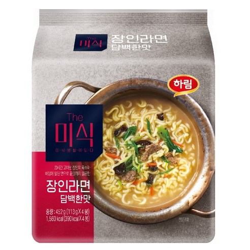 더미식 장인라면 담백한맛 113g