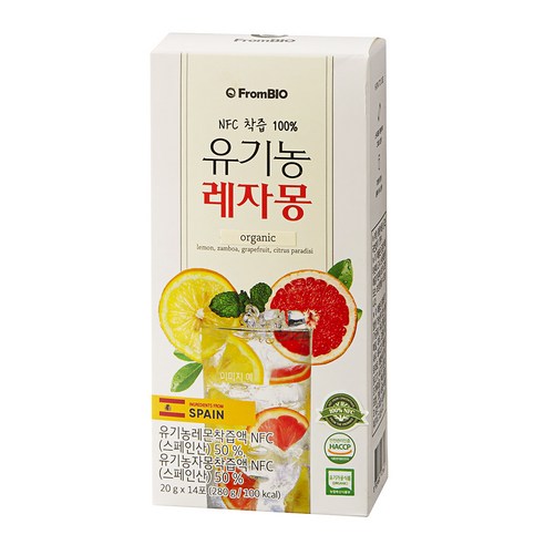 프롬바이오 NFC 유기농 레자몽 즙 14P