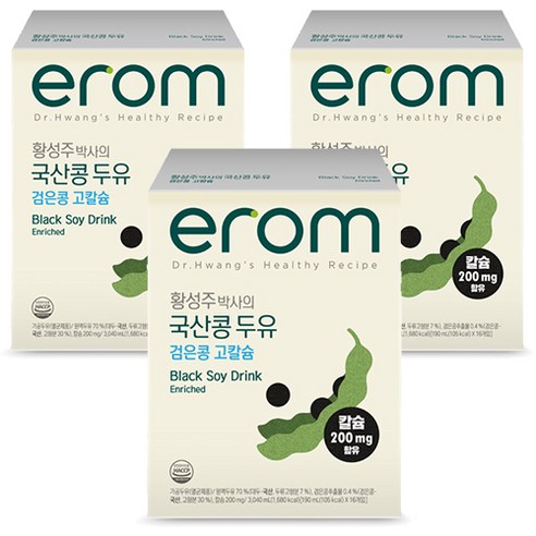 이롬 황성주 국산콩 검은콩 고칼슘 두유