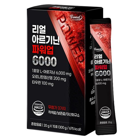 퍼니트 리얼 아르기닌 파워업 6000 15포, 300g, 1개