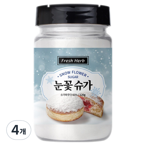 신선약초 눈꽃 슈가, 120g, 4개
