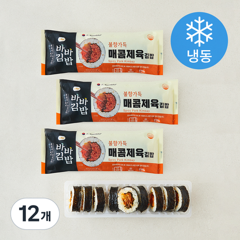[로켓프레시] 올곧 바바김밥 매콤제육김밥 (냉동)