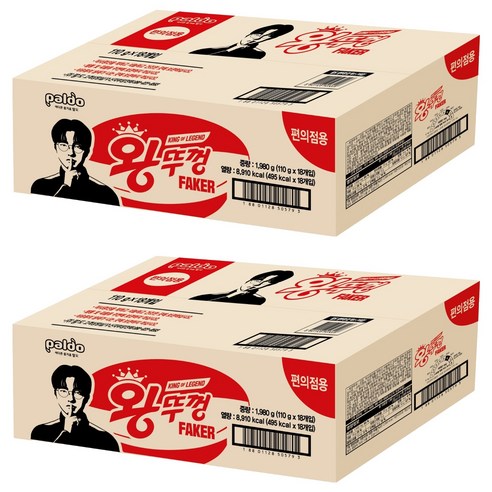 왕뚜껑 컵라면 110g, 36개