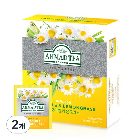 아마드티 캐모마일 레몬그라스 허브차, 1.5g, 100개입, 2개