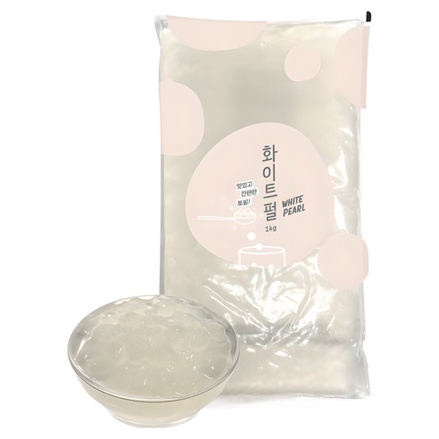 네이쳐티 화이트 타피오카 펄, 1kg, 1개, 1개입