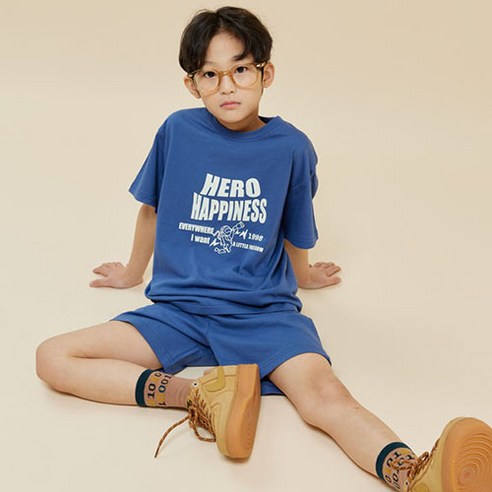 바브키즈 아동용 통기성 히어로 상하의 세트