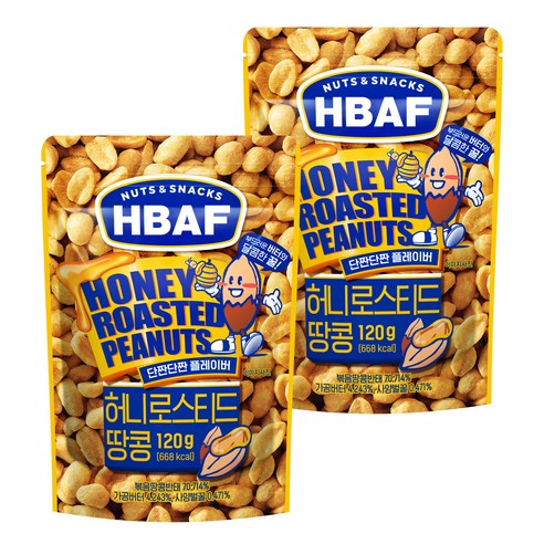 바프 넛츠 앤 스낵스 허니로스티드 땅콩
