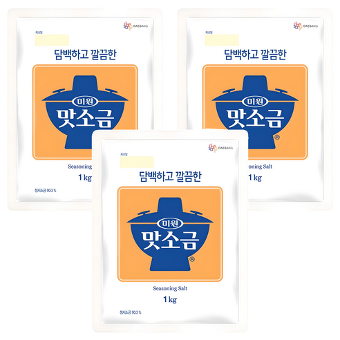 미원 맛소금, 1kg, 3개