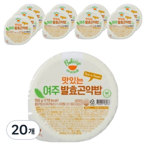 바비지요 맛있는 여주 발효곤약밥, 150g, 20개