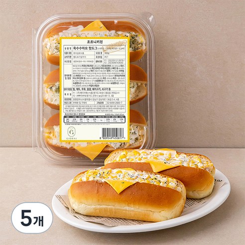 조르니키친 옥수수마요 핫도그 3입