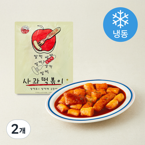 [로켓프레시] 사과떡볶이 쌀떡볶이 쌀떡팩 순한맛 (냉동)