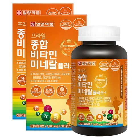 일양약품 프라임 종합비타민 미네랄 플러스, 180정, 2개