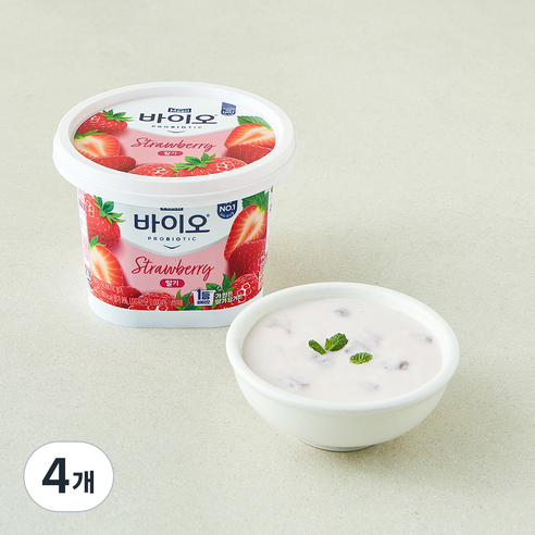 [로켓프레시] 매일바이오 프로바이오틱스 딸기 요거트