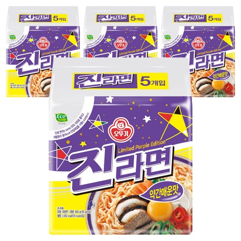 오뚜기 진라면 약간매운맛 120g
