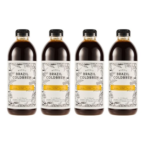 마르니스 브라질 콜드브루 원액, 1L, 1개입, 4개