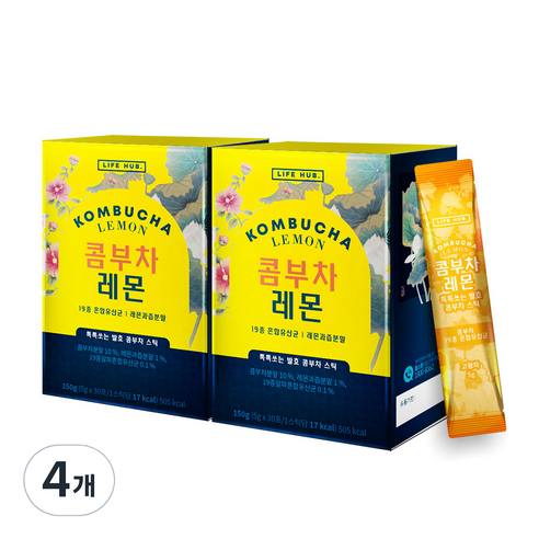 라이프허브 콤부차 레몬 30p