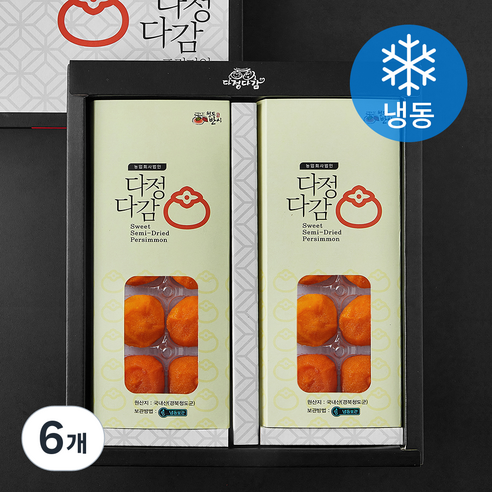 [로켓프레시] 다정다감 청도반건시 20입 + 쇼핑백 (냉동), 6개, 800g