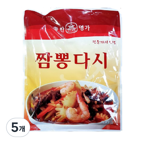 중찬명가 짬뽕 다시 조미료, 500g, 5개