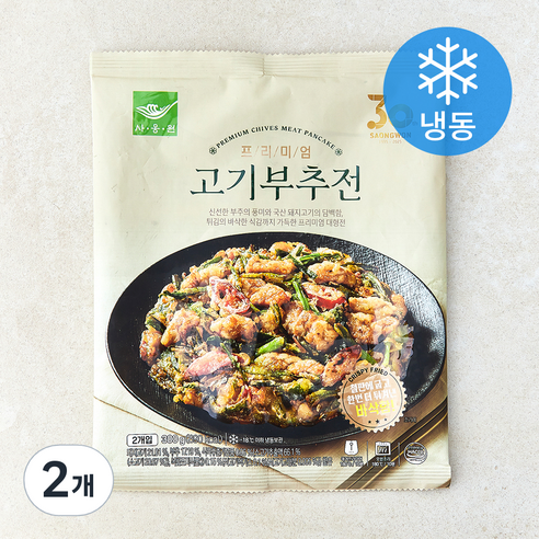 [로켓프레시] 사옹원 프리미엄 고기부추전 (냉동), 300g, 2개