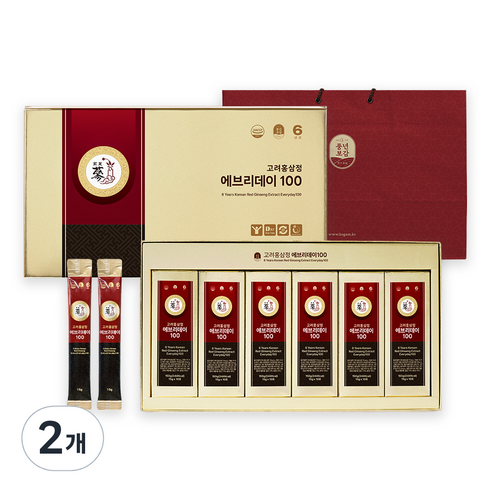 풍년보감 6년근 고려홍삼정 에브리데이100 60포 세트 + 쇼핑백