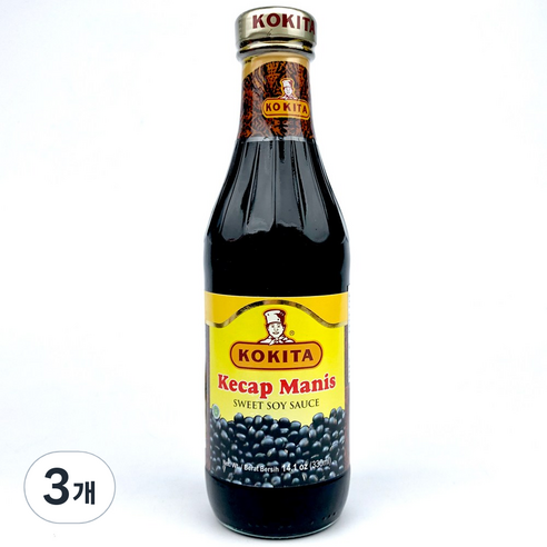 코키타 아시아푸드 케찹 마니스, 400g, 3개