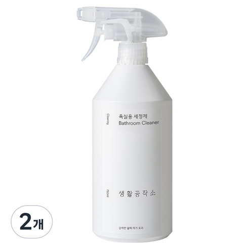 생활공작소 욕실용 세정제, 750ml, 2개