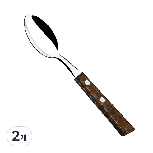 트라몬티나 스텐레스 어린이스푼, 혼합 색상, 단품, 2개