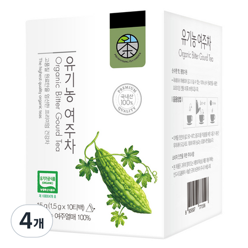 평창다원 유기농 여주차, 1.5g, 10개입, 4개
