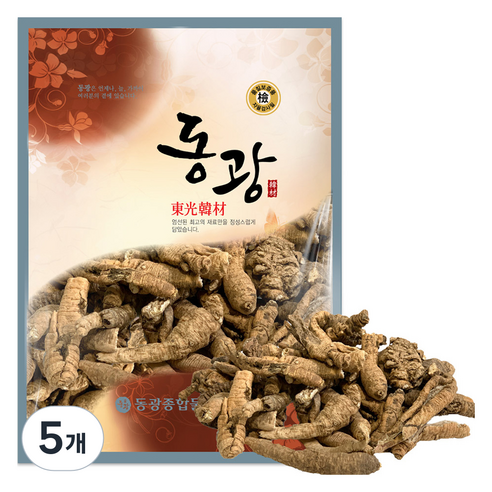동광한방몰 잔대 제니 딱주뿌리, 300g, 5개