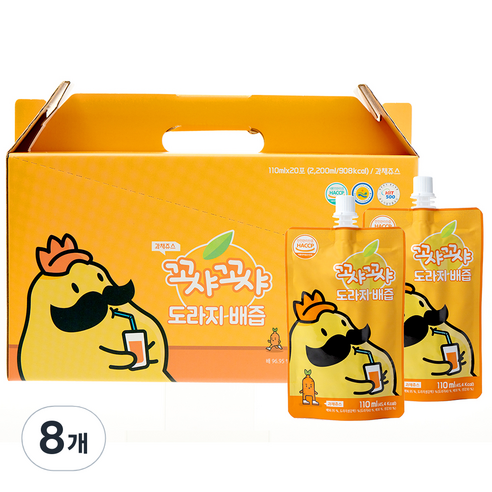 꼬샤꼬샤 도라지 배즙 스파우트형, 2.2L, 160개