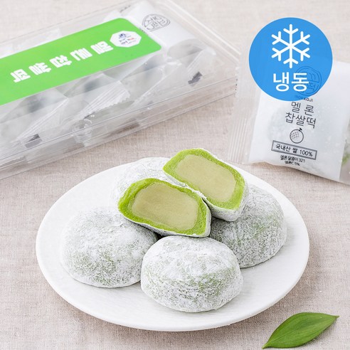 [로켓프레시] 청사초롱 멜론 찹쌀떡 (냉동), 60g, 5개입, 1개