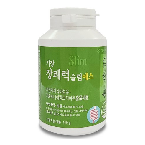 기장 장쾌력 슬림에스 쾌변 다이어트 차전자피 효소 식이섬유, 3개, 110g