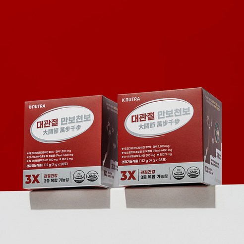 대관절 만보천보 올인원 관절영양 뮤코다당단백 콘드로이친 4g x 28포 2박스