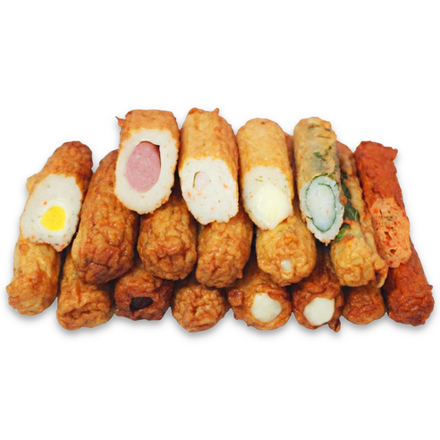 [산아푸드] 어육 80% 명품 수제 어묵바 500g x 2팩 8가지 맛 휴게소 핫바 아이간식 술안주 캠핑간식, 2개, 500g