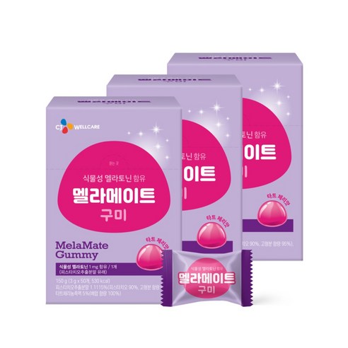 식물성 멜라토닌 함유 멜라메이트 구미 50 구미
