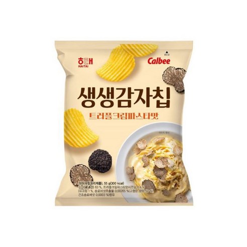 [달콤진]  해태제과 생생감자칩 트러플크림파스타맛
