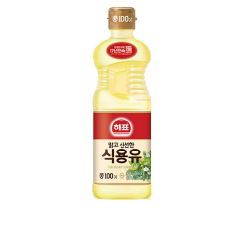 사조 해표 콩기름 식용유, 500ml, 16개