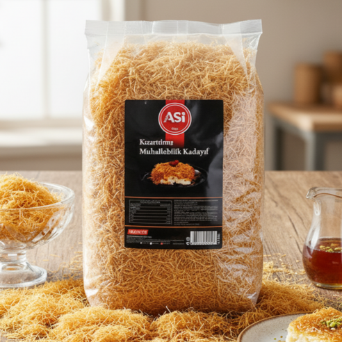 [당일발송] 구운 볶은 카다이프 터키 튀르키예 ASI 두쫀쿠 두바이초콜릿 재료, 3개, 250g