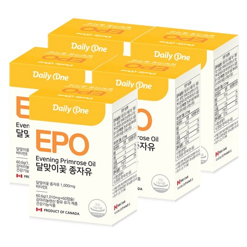 데일리원 달맞이꽃 종자유 1010mg 60캡슐