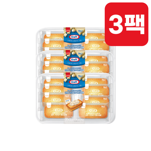 삼립 크래프트 진한 크림치즈 휘낭시에 360g(8입)X3팩/1박스