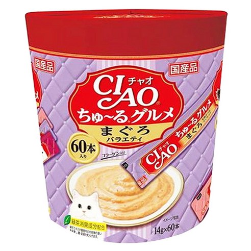 챠오츄르 고양이 구루메 버라이어티 간식 60p