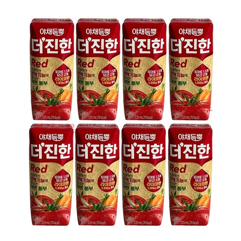 야채듬뿍 더진한 레드주스 토마토당근주스