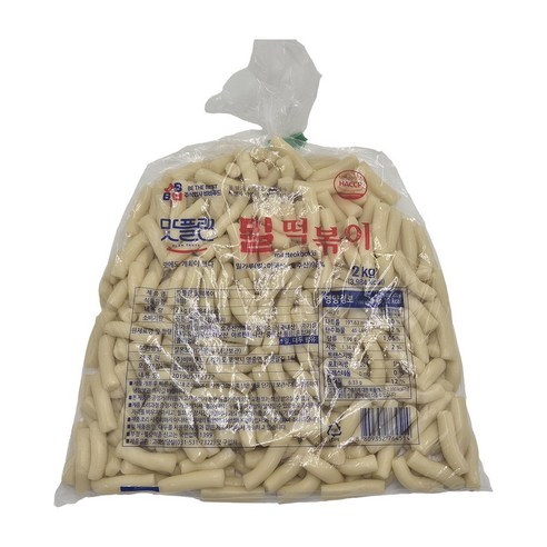 [낱개] 맛플랜 비비푸드 밀 당일 떡볶이 떡 (5cm 소) 2kg, 2개