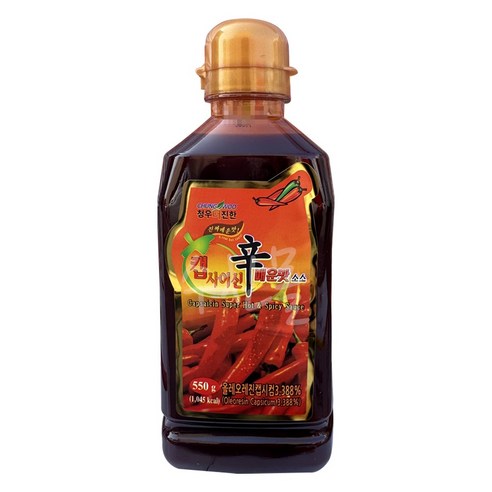 청우 캡사이신 매운맛소스550g 1개
