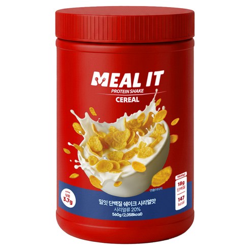 밀잇 식단관리 단백질 쉐이크 시리얼맛, 1개, 560g