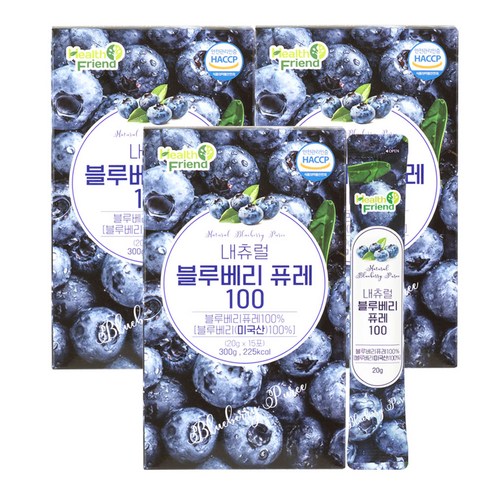 헬스프랜드 내츄럴 블루베리 퓨레 100