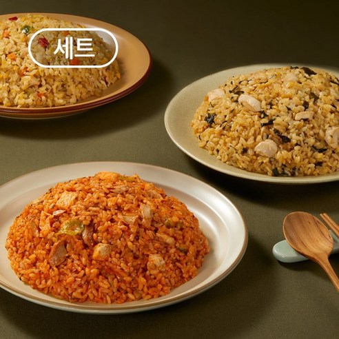 바르닭 닭가슴살 곤약볶음밥 3종 세트, 3개, 250g