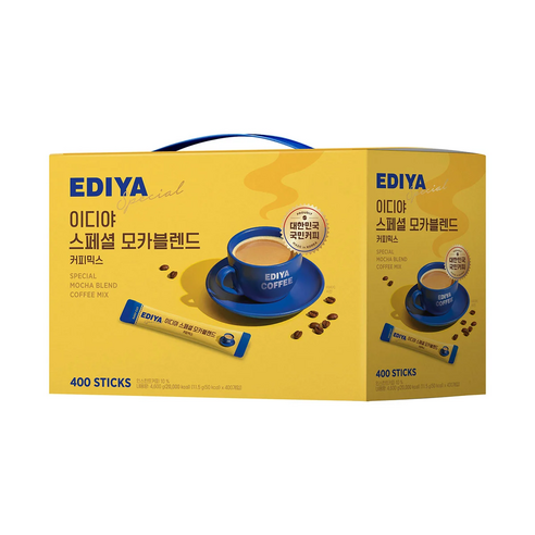이디야 커피믹스 스페셜 모카 블렌드 11.5g x 400개 인스턴트 믹스커피, 11.5g, 1개입, 400개