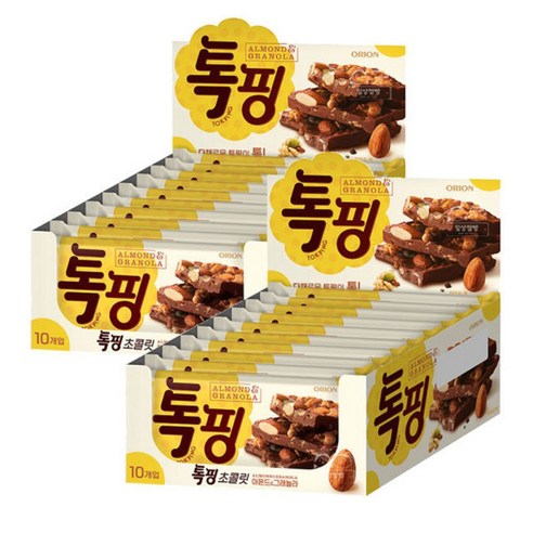 일상점빵 오리온 톡핑 아몬드 그래놀라 43g 20개입